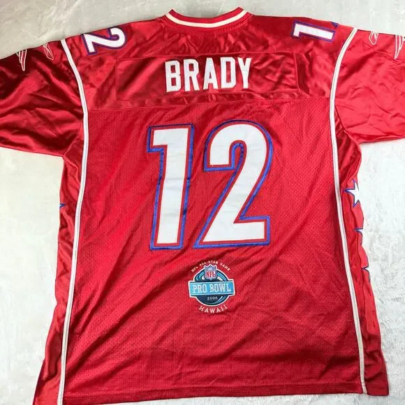 Tom Brady Pro Bowl Jersey Men's 54 Patriots #12 2006 Hawaii NFL Equipment Reebok - Picture 2 of 11